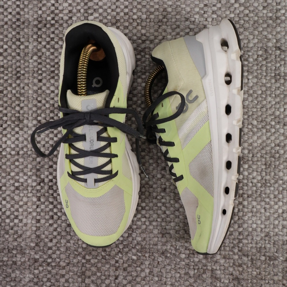 On Cloudrunner Running Shoes Lime Green White Womens Size 7.5 46.98237